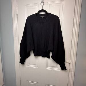 Carla Rockmore Collection Sweater Womens Small Black Dolman Sleeve Crewneck NWOT